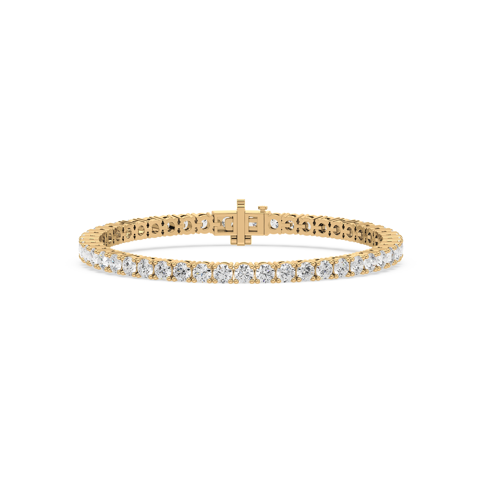 15 Pointers Round Cut Lab Grown Diamond Tennis Bracelet 7 Inch