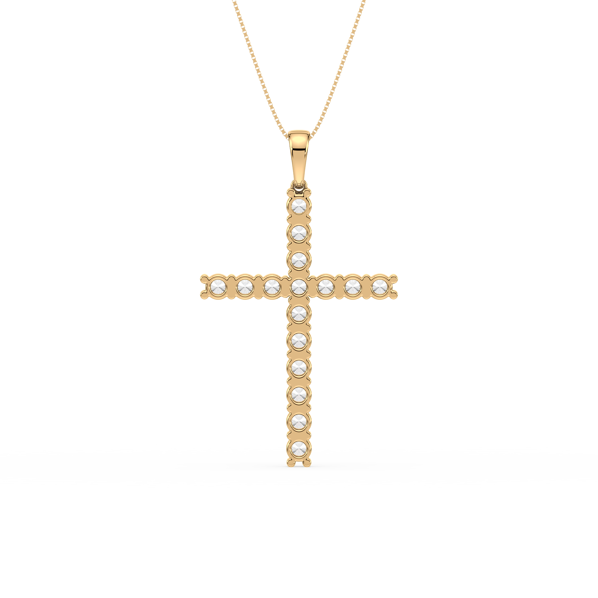 Classical Lab Grown Diamond Cross Pendant