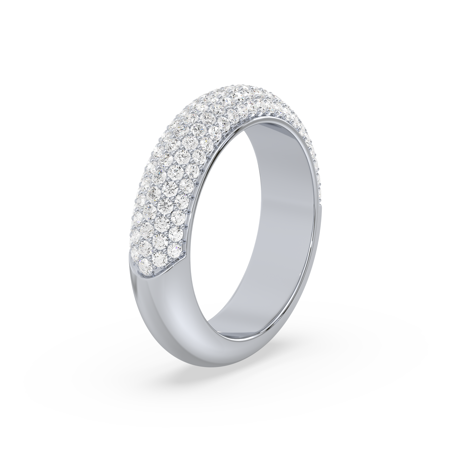 Pavé Half Eternity Lab Grown Diamond Band