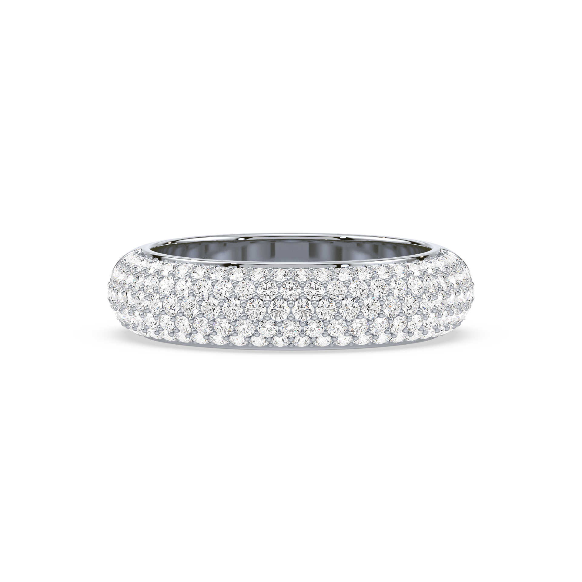 Pavé Half Eternity Lab Grown Diamond Band