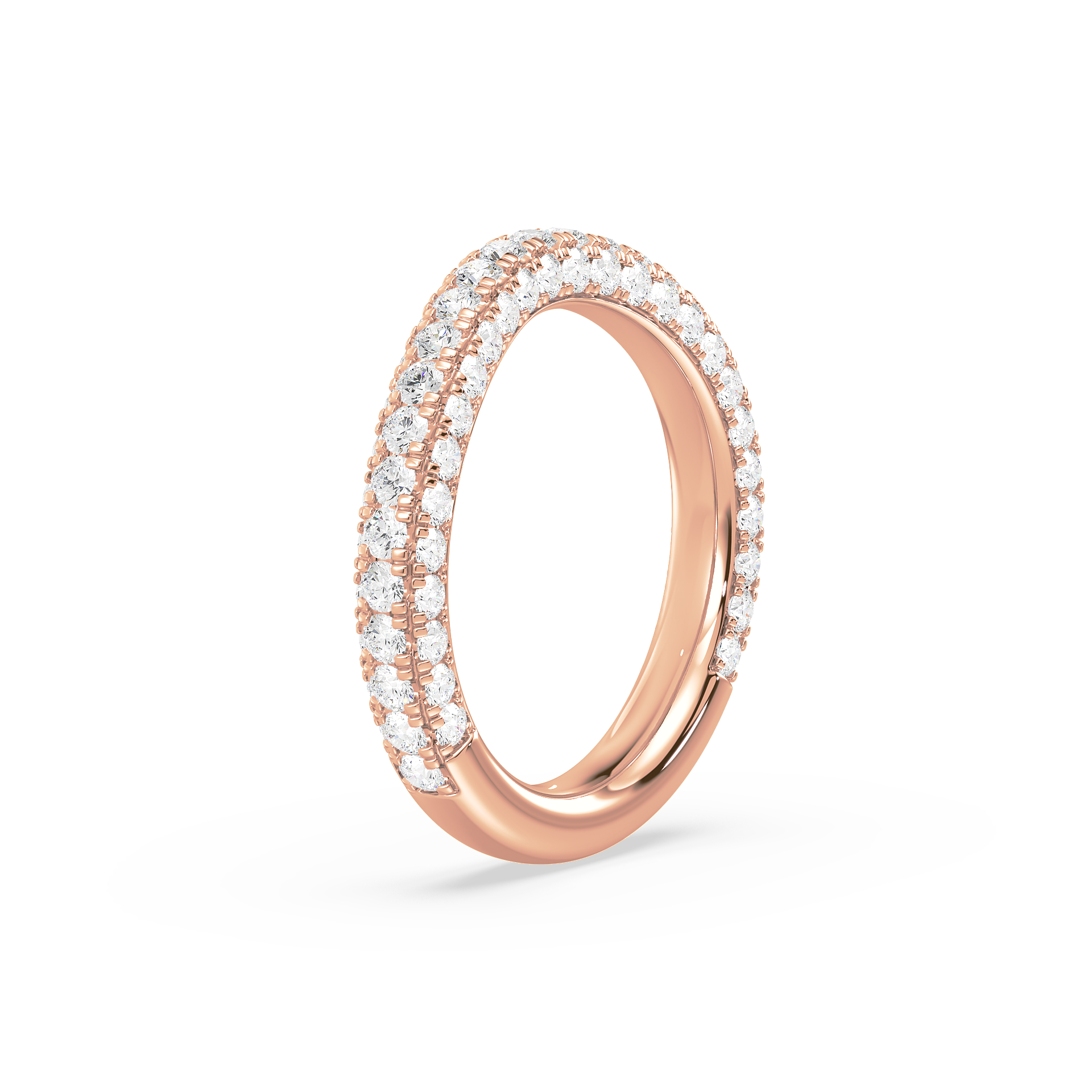 Micro Pave Lab Grown Diamond Eternity Band