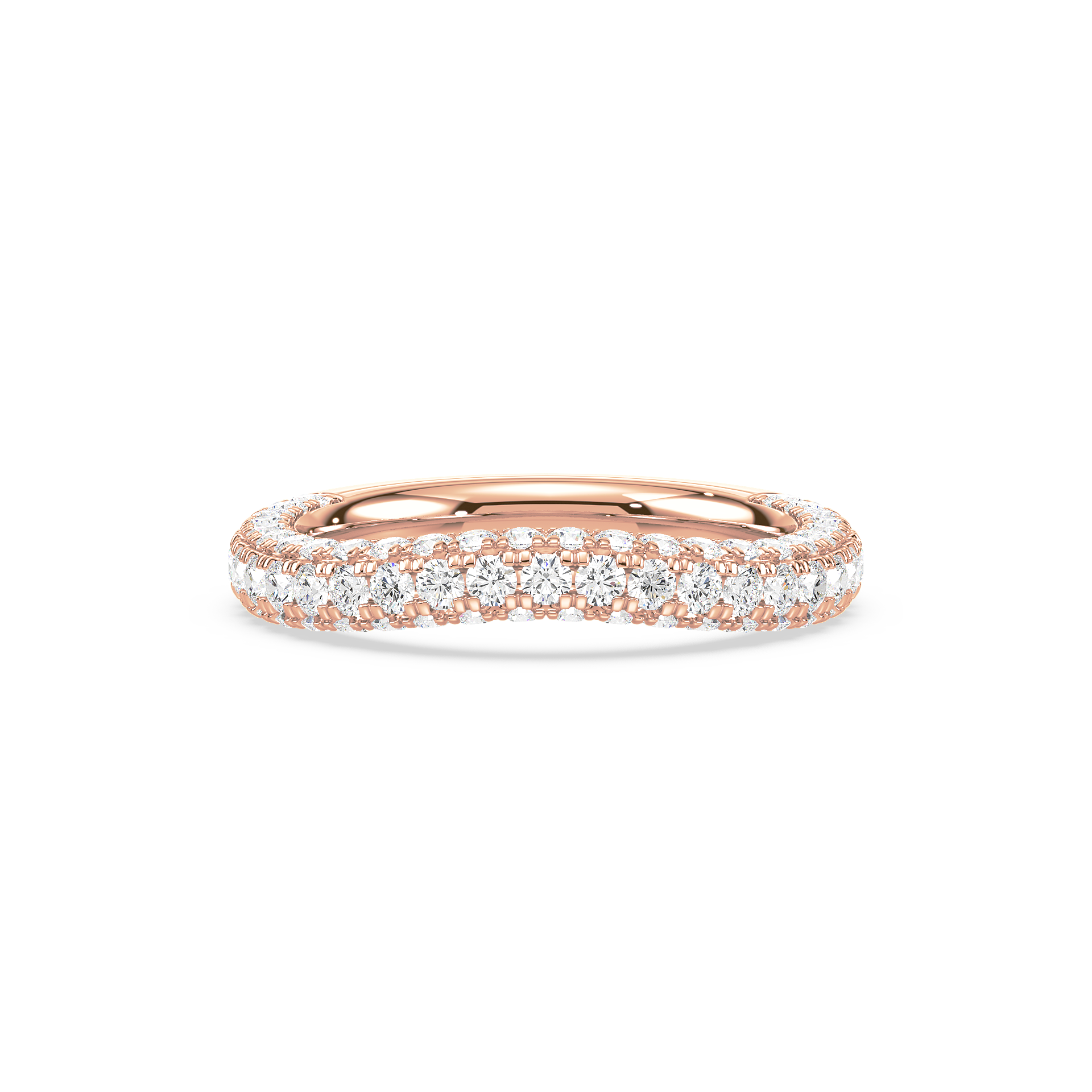 Micro Pave Lab Grown Diamond Eternity Band